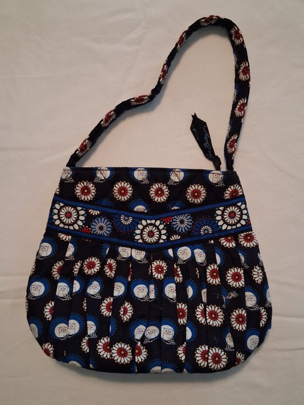 Retired Vera Bradley Little Betsy Handbag Night Owl EUC